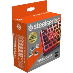 SteelSeries PrismCaps Touches Double Shot Style Pudding Thermoplastique PBT Durable Compatible avec la Plupart des claviers mécaniques Supports MX Noir (Disposition Allemand) - Publicité