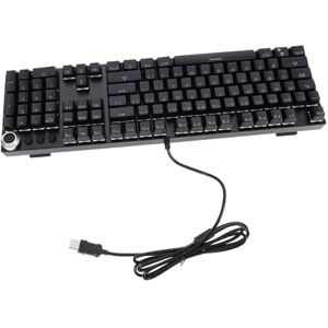 Veemoon 104 Clavier Ergonomique Business Gifts Divertissement Multimedia The Game Abdos QWERTY Le Match Keyboard Gaming ménage Tables Desk Family Briller Manger du Poulet Plastique ABS - Publicité