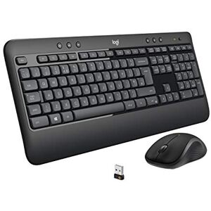 Logitech MK540 Combo Clavier Souris sans Fil Windows, Connexion 2.4 GHz avec Récepteur USB Unifying, Touches Multimédia, Batterie Longue Durée 3 Ans, PC/Portable, Clavier AZERTY Belge Noir - Publicité