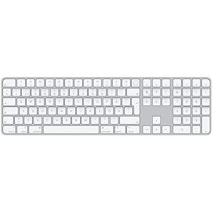 Apple Magic Keyboard avec Touch ID et pavé numérique : Bluetooth, Rechargeable. Compatible avec Les Ordinateurs Mac dotés d’Une Puce Suédois, Touches Blanches - Publicité