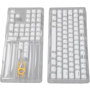 BROLEO Ensemble de Touches Silencieuses Pbt pour Clavier avec 61, 64, 68, 72, 82, 87 et 104 Touches de Hauteur d'origine, Silicone Muet Facile à Faire Soi-même, Parfait pour Les - Publicité