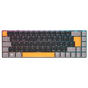 CHERRY MX-LP 2.1 Compact Wireless, clavier de jeu sans fil compact avec 69 touches, disposition allemande (QWERTZ), rétroéclairage RGB, commutateurs mécaniques MX LOW PROFILE SPEED, noir - Publicité