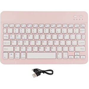 Yunseity Clavier Bluetooth sans Fil pour Tablette, Petit Clavier Rechargeable Portable, pour Android, iOS, Appareils Windows, Tablette, Téléphone Portable(Rose) - Publicité