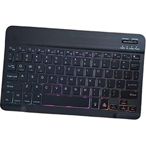 Dickly Clavier sans Fil Bluetooth Silencieux pour Tablette PC Portable, Clavier Noir - Publicité