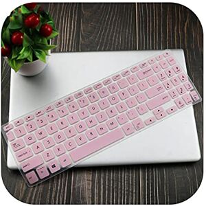 Keyboard cover Protection Clavier pour ASUS,Couverture Clavier Silicone pour ASUS Vivobook X509J X509Jb X509Fb X509Fj X509F X509Fa X509Fl X509Ua X509 X509Ja 15,6 Pouces-Pink - Publicité