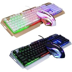 Gatuida Multimedia Clavier Filaire Gaming Mouse Multimédia Cable Clavier Mechanical Keyboard Clavier mécanique claviers Gamer Gaming Clavier Sensation mécanique Souris Positionner v1 - Publicité