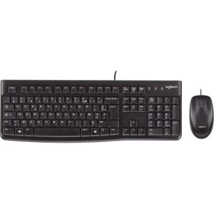 Logitech Ensemble clavier souris filaire AZERTY MK 120 Logitech Anthracite