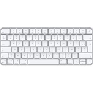 Apple Magic clavier USB + Bluetooth AZERTY Français Aluminium, Blanc Orange - Publicité