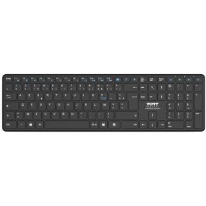 Port Designs 900903 clavier RF sans fil + Bluetooth AZERTY Français Noir