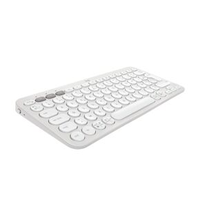 Logitech Pebble Keys 2 K380s clavier RF sans fil + Bluetooth AZERTY Français Blanc - Publicité