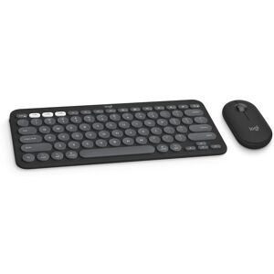 Logitech Pebble 2 Combo for Mac clavier Souris incluse RF sans fil + Bluetooth AZERTY Français Graphite