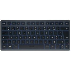 CHERRY KW 7100 MINI BT clavier Bluetooth AZERTY Français Bleu