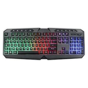 LIVOO TEA283 Clavier  filaire USB - AZERTY - Rétro-éclairage LED RGB - Touches multimedia - Publicité