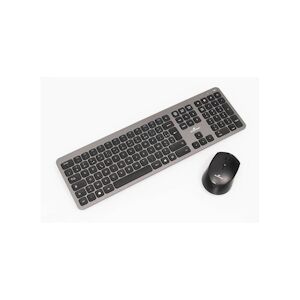 BLUESTORK Ensemble Clavier Et Souris - Bluestork - Pack Easy Slim - Sans Fil - Gris Métal