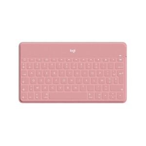 Clavier Sans Fil - Logitech - Keys-to-go - Azerty - Bluetooth - 180g - Rose Blush - Publicité