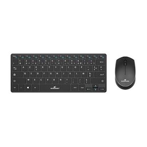 Pack Clavier Et Souris Sans Fil - Bluestork - Pack-mini/fr - Ultra Compact - Noir - Publicité