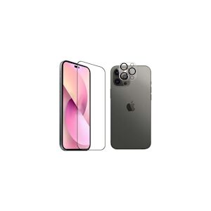 Pack Caméra Lens + Tpg Antibactérien Tigerglass Pour Iphone 14 Pro Transparent