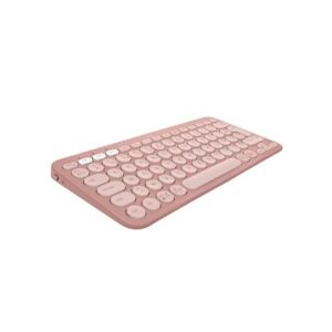 Logitech - Clavier sans fil - Pebble Keys 2 K380s - Bluetooth - Bouton Easy-Switch - Rose - (920-011805) Logitech