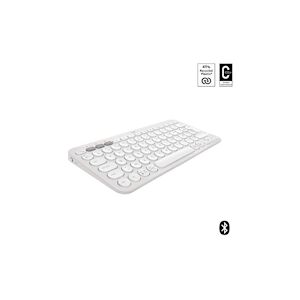 Clavier Sans Fil Bluetooth Azerty Logitech Pebble Keys 2 K380s Blanc - Publicité