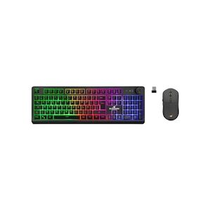 BLUESTORK Pack Clavier Souris Sans Fil Rechargeable Bluestork - Rgb