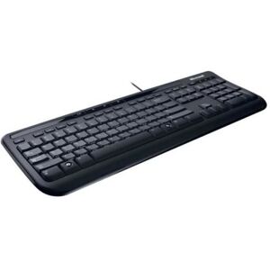 Bureau filaire Microsoft 600 for Business - Ensemble clavier et souris - USB - Allemand - noir - Publicité