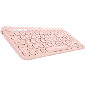 Clavier Logitech K380 Bluetooth multidispositif Rose - Publicité