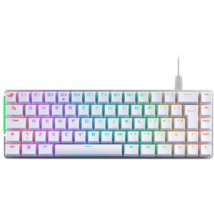 Clavier Gaming filaire Azerty Asus ROG Falchion ACE Blanc - Publicité