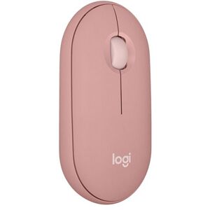 Souris sans fil Bluetooth Logitech Pebble Mouse 2 M350s Rose - Publicité