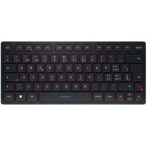 CHERRY KW 9200 MINI - Clavier - sans fil - 2.4 GHz, Bluetooth 5.0 - QWERTZ - Suisse - commutateur : CHERRY SX - noir - Publicité