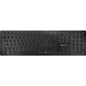 CHERRY KW 9100 SLIM - Clavier - sans fil - 2.4 GHz, Bluetooth 4.0 - Suisse - commutateur : CHERRY SX - noir, argent - Publicité