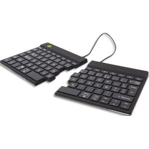 Clavier Ergonomique Sans Fil R-Go Split Break R-Go Tools. Connexion Bluetooth, rechargeable. Noir