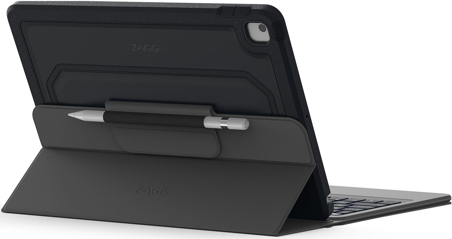 ZAGG Housse clavier Rugged Messenger pour l'iPad 10.2 (2019 / 2020) - Gris