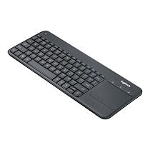 Logitech Wireless Touch Keyboard K400 Plus - clavier - Espagnol - noir