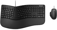 Microsoft Ergonomic Desktop pour business - ensemble clavier et souris - Français - noir