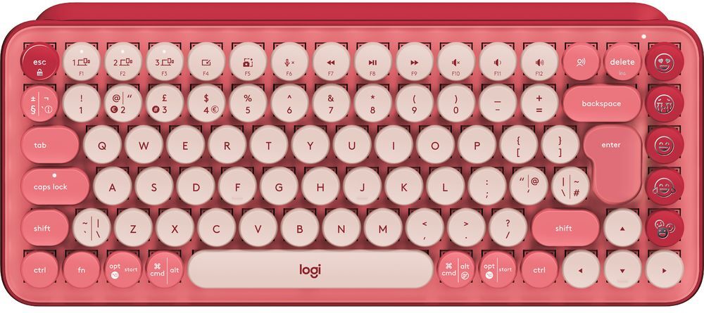 Logitech POP Keys Wireless Mechanical Keyboard - Heartbreaker Rose