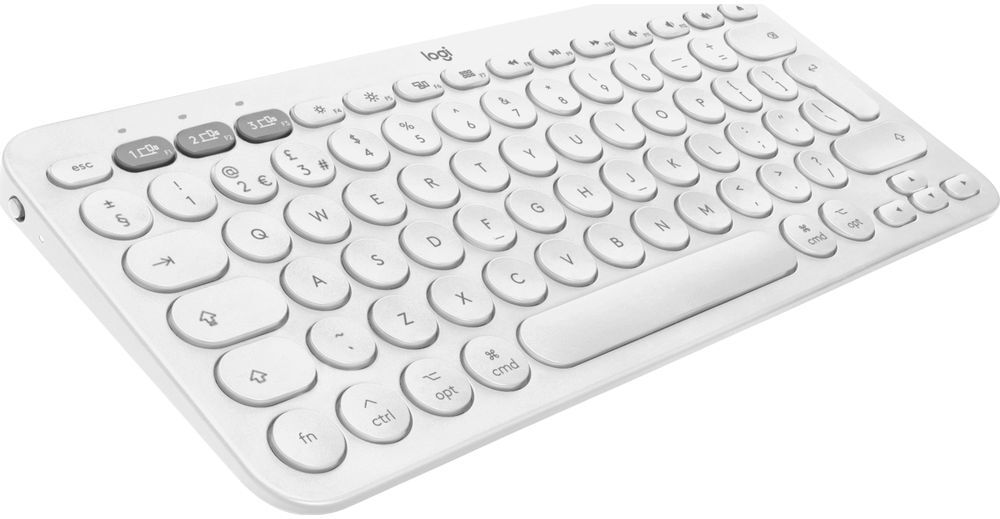 Logitech K380 Wireless Keyboard - White, White