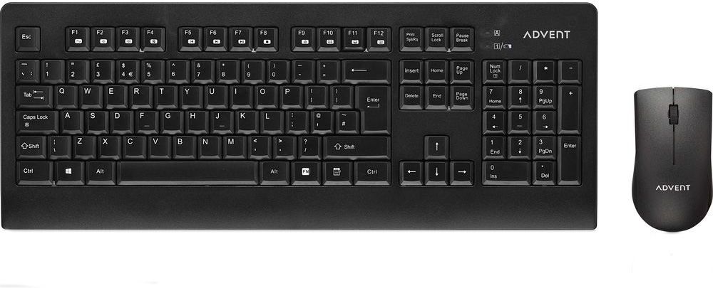 ADVENT ADESKWL15 Wireless Keyboard &amp; Mouse Set