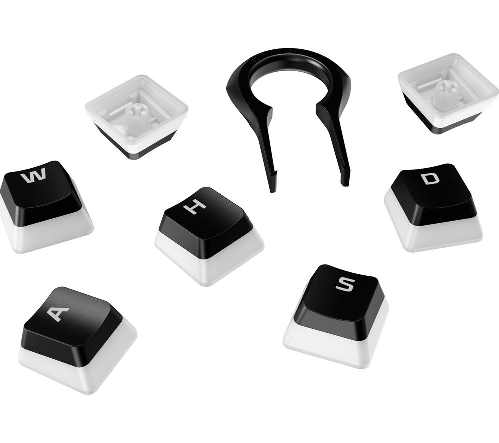 HYPERX Pudding Keycaps - Black, Black