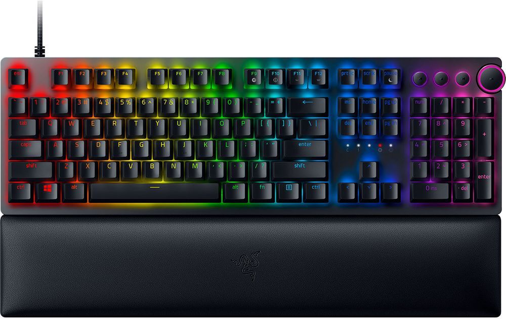 Razer Huntsman V2 Mechanical Gaming Keyboard - Red Switches, Red