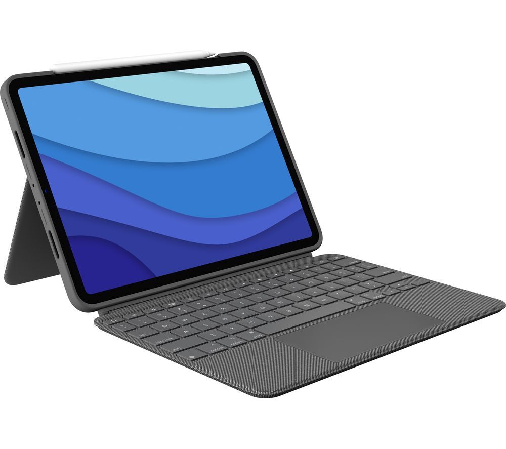 Logitech Combo Touch iPad Pro 11" Keyboard Folio Case - Grey, Grey