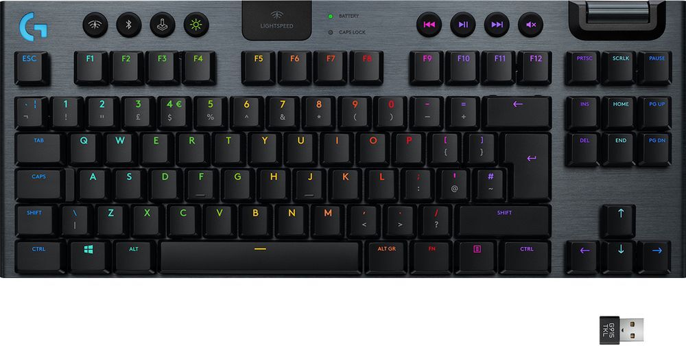 Logitech G915 TKL LIGHTSPEED RGB Wireless Mechanical Gaming Keyboard - Tactile