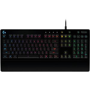 G Logitech G213 Prodigy Tastiera Gaming Cablata, LIGHTSYNC RGB, Tasti Retroilluminati, Resistente Agli Schizzi, Tasti Personalizzabili, Controlli Dedicati Multimediali, QWERTY Layout Italiano, Nero