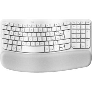 Logitech Wave Keys tastiera RF senza fili + Bluetooth QWERTY Italiano Bianco