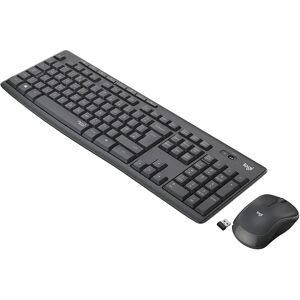 Logitech MK295 Kit Mouse e Tastiera Wireless – Tecnologia SilentTouch, Tastierino Numerico, Tasti Scelta Rapida, Tracciamento Ottico Avanzato, Ricevitore USB Nano, Senza Lag, Meno 90% di Rumore