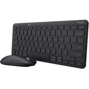 Trust Lyra tastiera Mouse incluso RF senza fili + Bluetooth QWERTY Italiano Nero