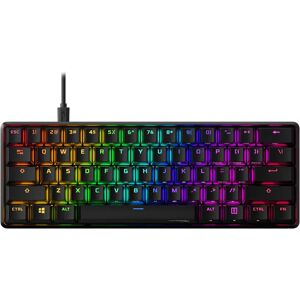 HyperX Alloy Origins 60 Tastiera Meccanica per il Gaming Fattore di Forma Ultracompatto al 60% HyperX Red Switch (Lineare) Copritasti in PBT Double Shot Retroilluminazione LED RGB  NGENUITY