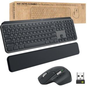 Logitech MX Keys combo for Business Gen 2 tastiera Mouse incluso RF senza fili + Bluetooth QWERTY US International  (920-010933)