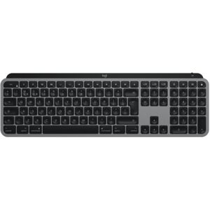 Logitech MX Keys for Mac tastiera RF senza fili + Bluetooth QWERTZ Tedesco Alluminio, Nero (920-009553)