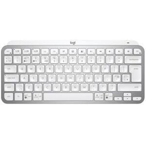 Logitech MX Keys Mini tastiera RF senza fili + Bluetooth QWERTZ Tedesco Argento, Bianco (920-010480)