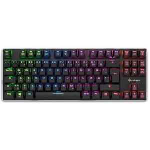 Sharkoon PureWriter TKL RGB tastiera USB Tedesco Nero (4044951021499)